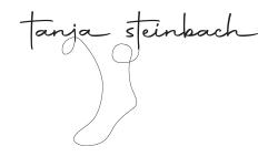 Logo_Tanja Steinbach_Socke_black